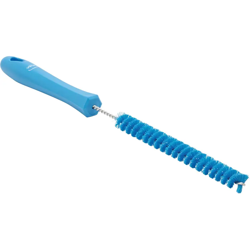 0.6" Drain Cleaning Brush, Stiff Bristles, 12-1/5" Long, Blue 1