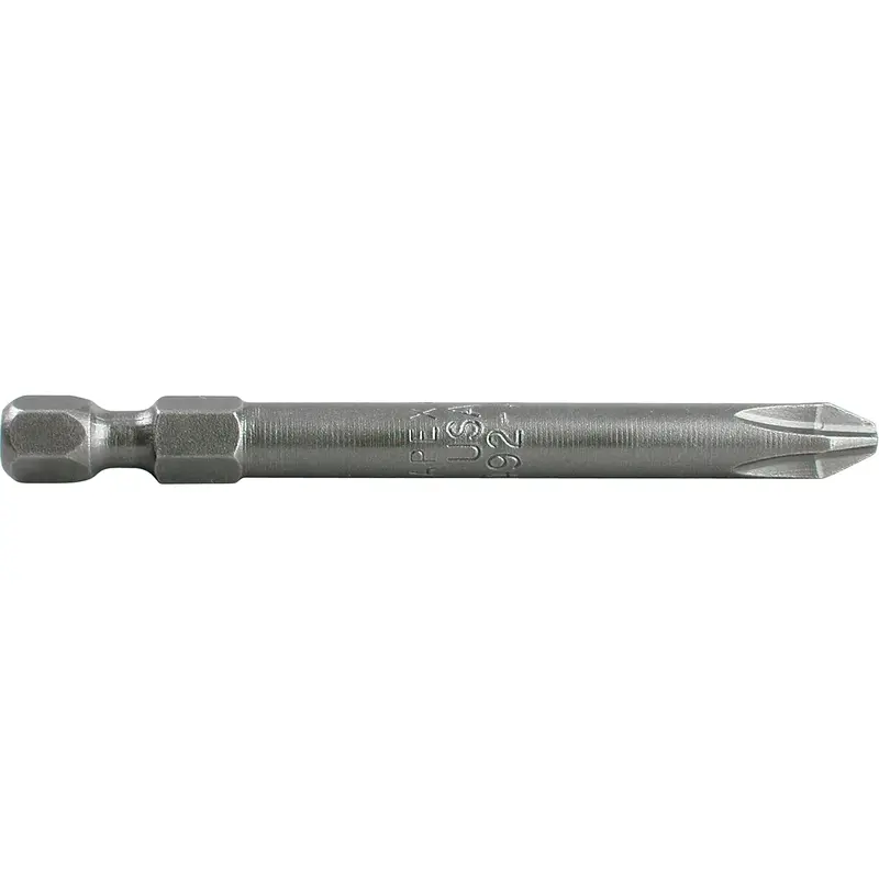 1/4" Phillips Power Drives, Phillips, #0 Tip, 1/4" Drive Size, 1-15/16" Length 1