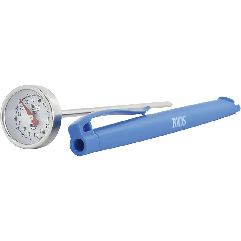 1" Dial Thermometer Celsius Only With Calibration Sleeve, Contact, Analogue, 0.4-230°F (-18-110°C) 1