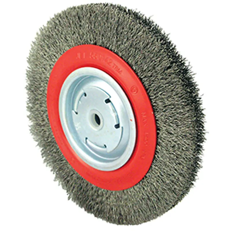 101G-2M Medium Wire Wheel, 8" Dia., 0.014" Fill, 1/2" - 2" Arbor 1