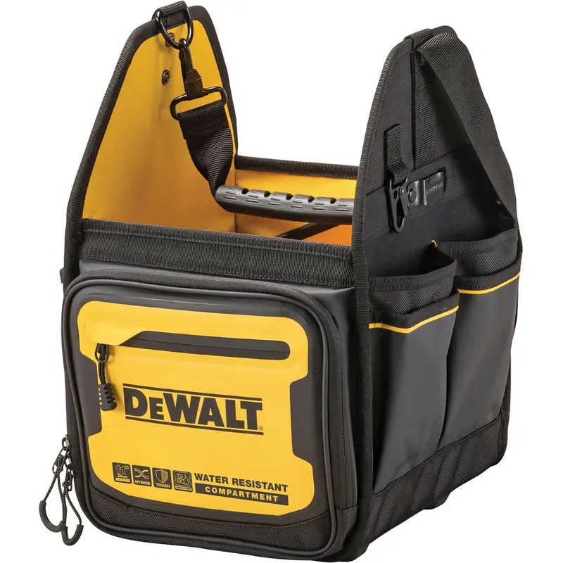 11” Electrician Tote, 34 Pockets, Black/Yellow 1