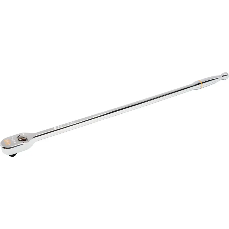 120Xp™ Full Polish Chrome Extra Long Handle Teardrop Ratchet, 1/2" Drive, Ergonomic Handle 1