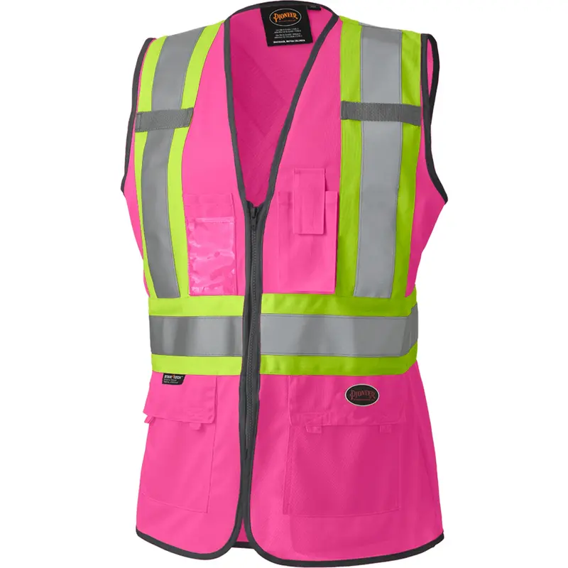 139Pk Women's Safety Vest, Pink, Small, Polyester 1