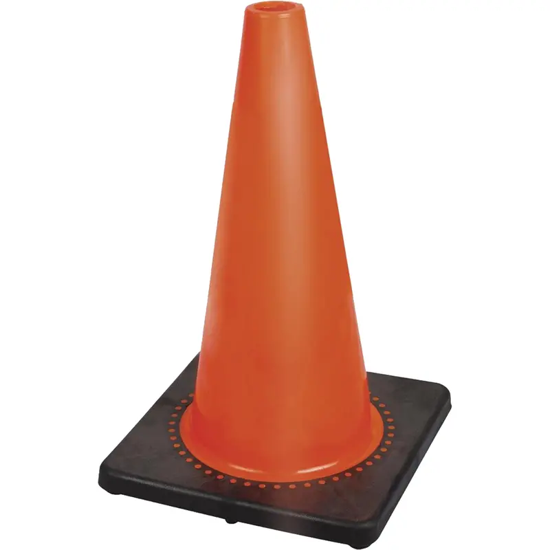 181P Premium Flexible Safety Cone, 18", Orange 1