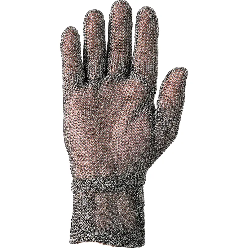 2" Cuff Mesh Glove, Size Large/9, Stainless Steel Shell, Ansi/Isea 105 Level 5 1
