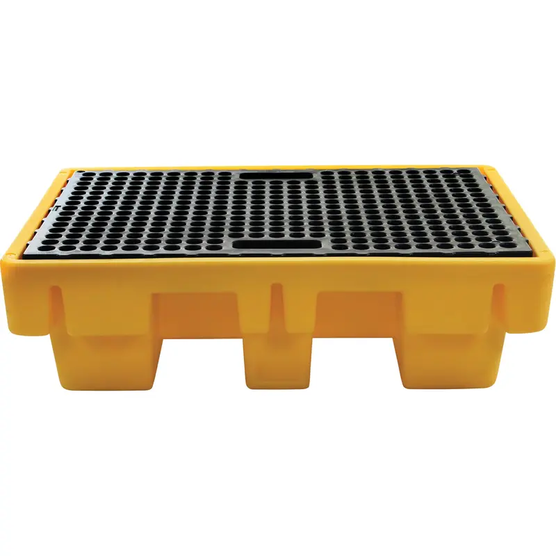 2-Drum Spill Pallet, 61 Us Gal. Spill Capacity, 51.5" X 36" X 15" 1