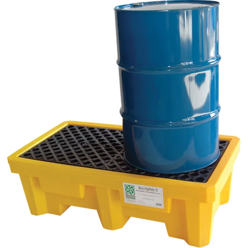 2-Drum Ultra-Spill Pallet®, 66 Us Gal. Spill Capacity, 53" X 29" X 16.5" 1