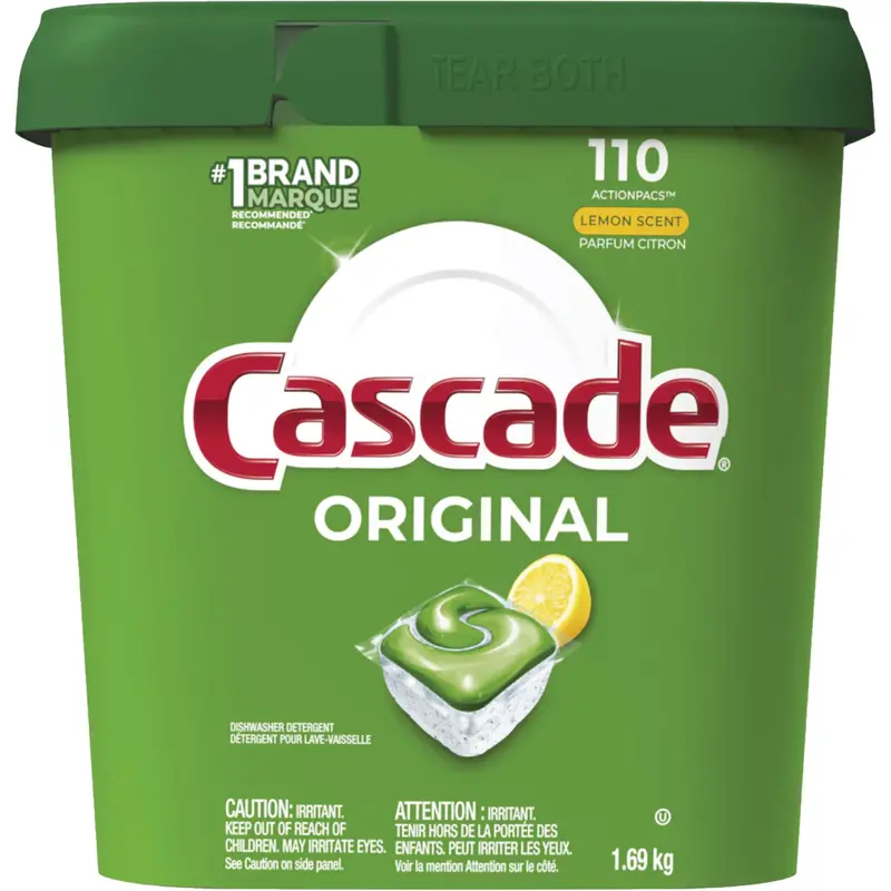 2-In-1 Action Pacs® Dishwasher Detergent, Pods, 1690 G, Lemon 1
