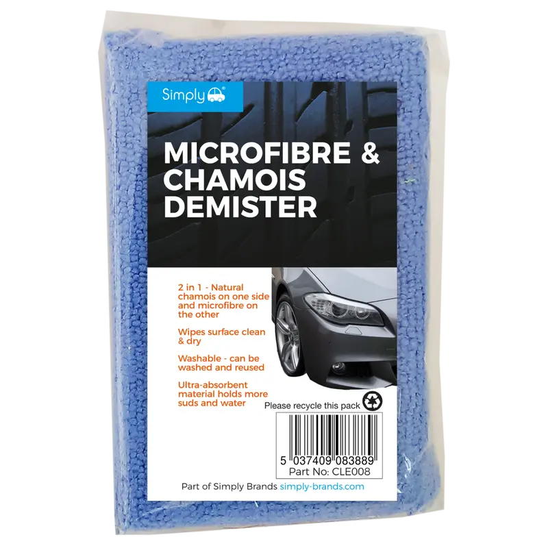 2-In-1 Microfibre/Chamois Demister – Car Window Condensation Remover 1