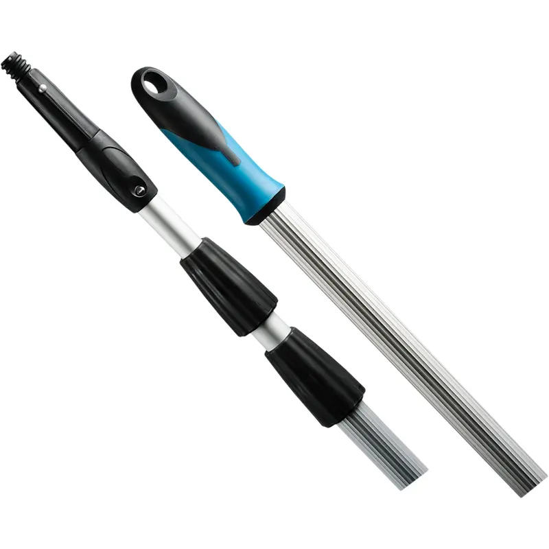 2-Piece Extension Handle, Aluminum, Telescopic, Threaded Taper Tip, 1" Diameter, 96" Length 1