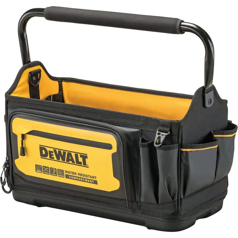 20” Pro Tool Tote, 36 Pockets, Black/Yellow 1