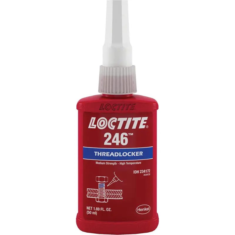 246™ High Temperature Threadlocker, Blue, Medium, 50 Ml, Bottle 1
