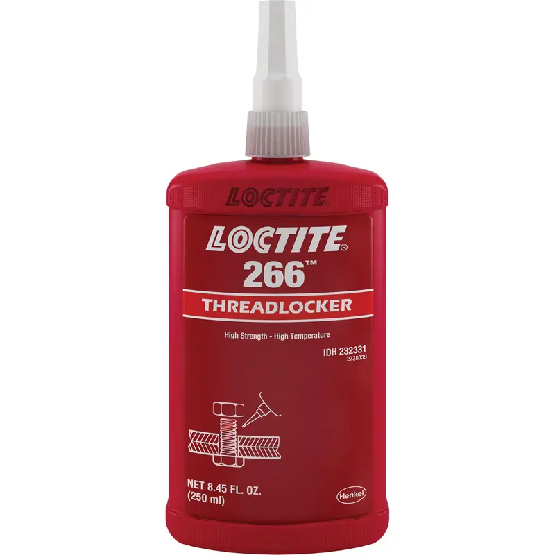 266 Threadlocker, Red, High, 250 Ml, Bottle 1