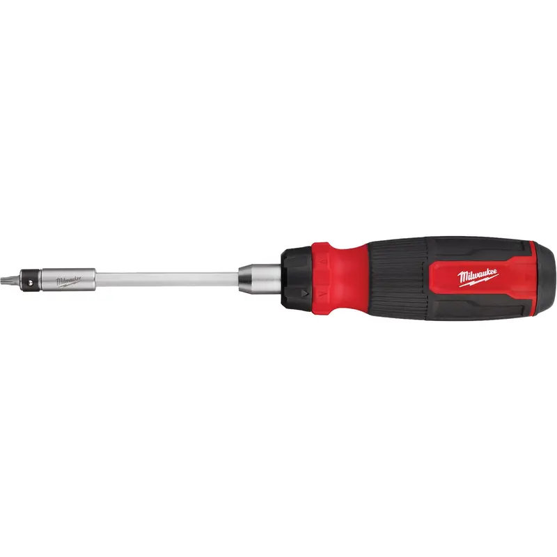 27-In-1 Ratcheting Security Multi-Bit Screwdriver, 10-11/100" L, Cushion Grip Handle 1