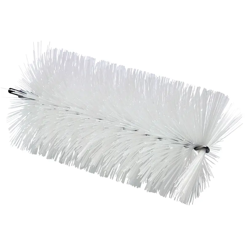 3.5" Brush For Flex Rod, Medium Bristles, 7-7/10" Long, White 1