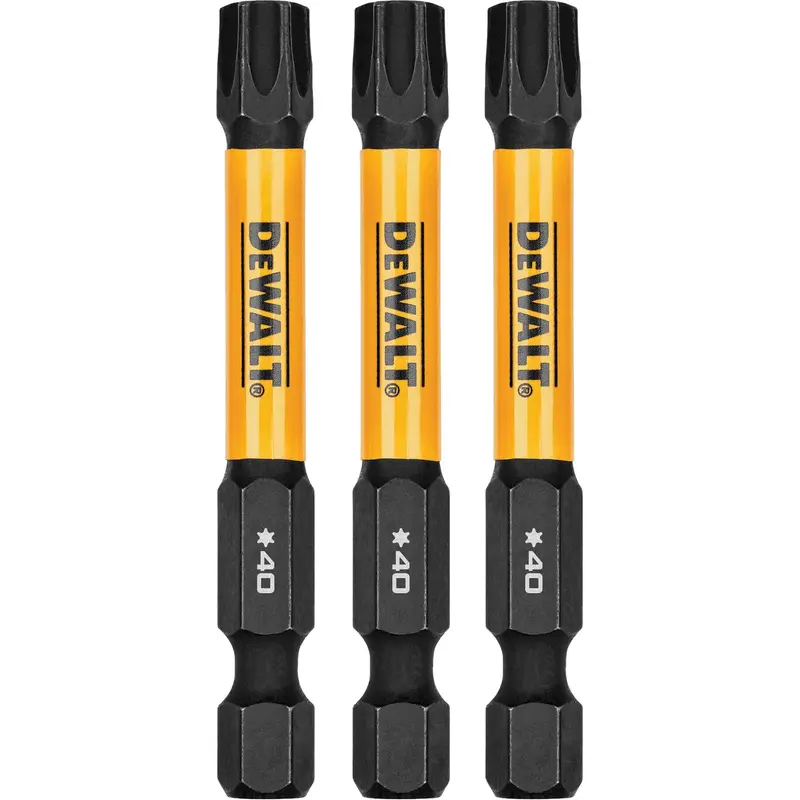 3-Piece Flextorq® Impact Screwdriving Bits, Torx, T-40, 1/4" Drive 1