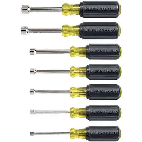 3" Shaft Cushion Grip Nut Driver Sets, 7 Pcs., Magnetic 1