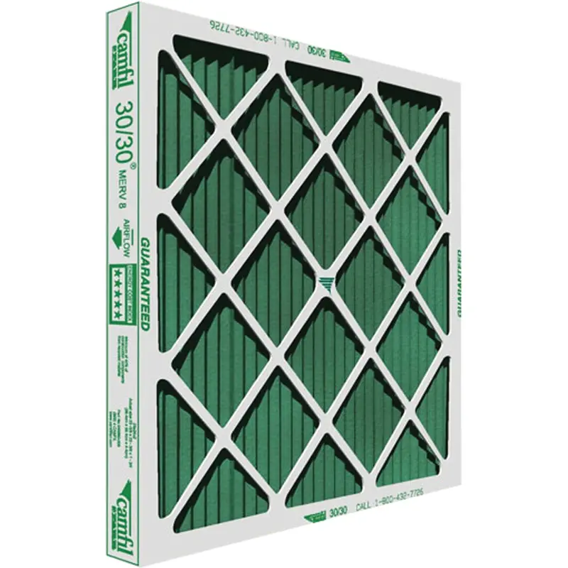 30/30® High-Capacity Pleated Panel Filters, Box, Merv 8, 16" W X 4" D X 25" H 1