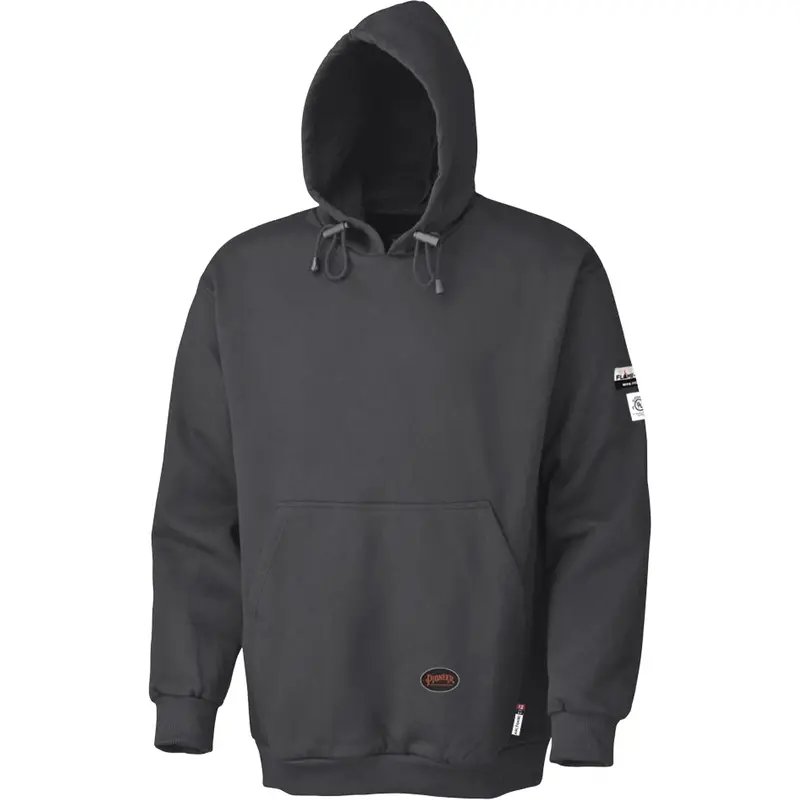 335 Flame-Resistant Pullover Hoodie, Men's, 3X-Large, Black, 22 Cal/Cm² 1