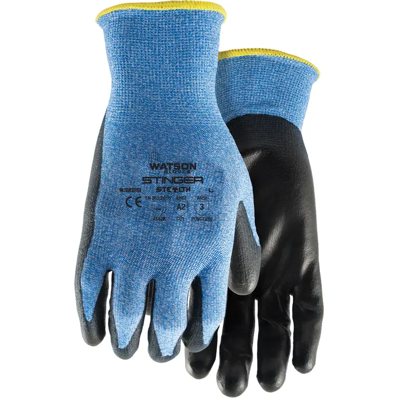 359 Stealth Stinger Cut Resistant Gloves, Size Large, 15 Gauge, Polyurethane Coated, Nylon/Spandex/Glass Fibre Shell, Astm Ansi Level A2/En 388 Level B 1