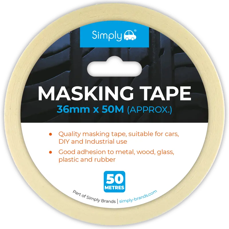 36Mm X 50M Professional Masking Tape – Car Paint, Diy & Repair Tape 1