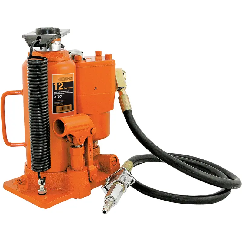 370A Bottle Jack, 12 Tons, Air Hydraulic, 19-1/2" Raised Height 1