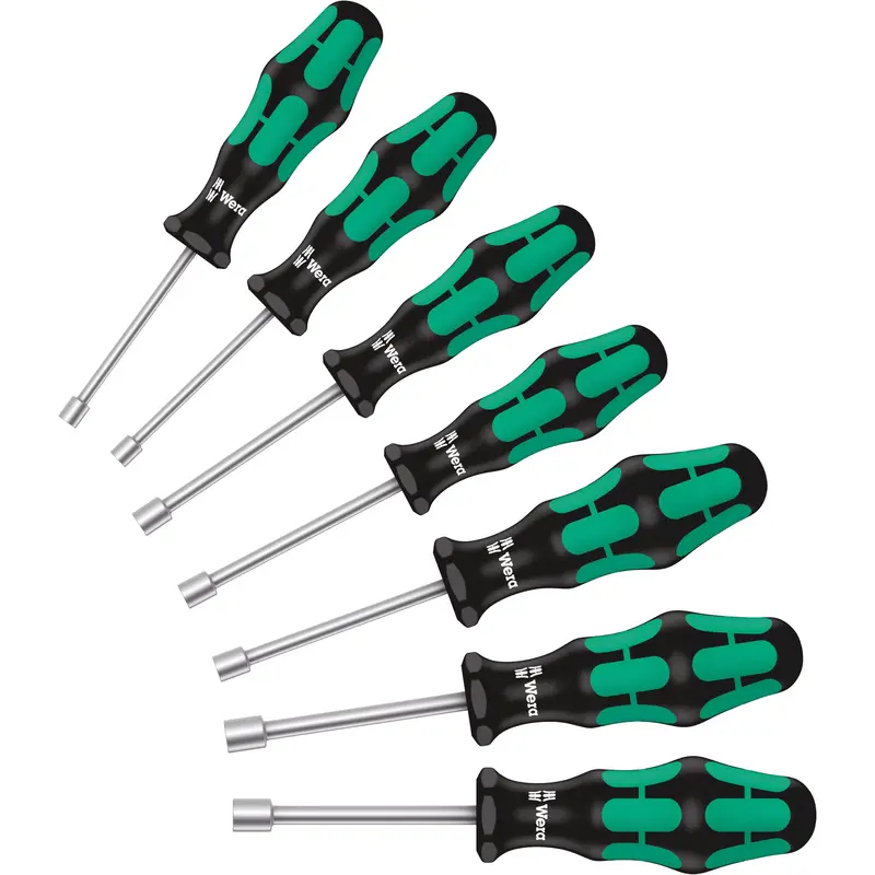 395 Series Nut Driver Set, 7 Pcs., Non Magnetic, Metric 1