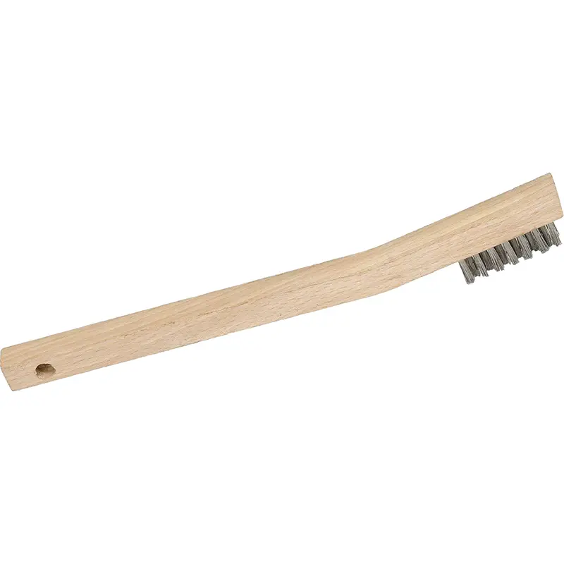 3Mhss Mini Wire Scratch Brush, Stainless Steel, 3 X 7 Wire Rows, 7-3/4" Long 1