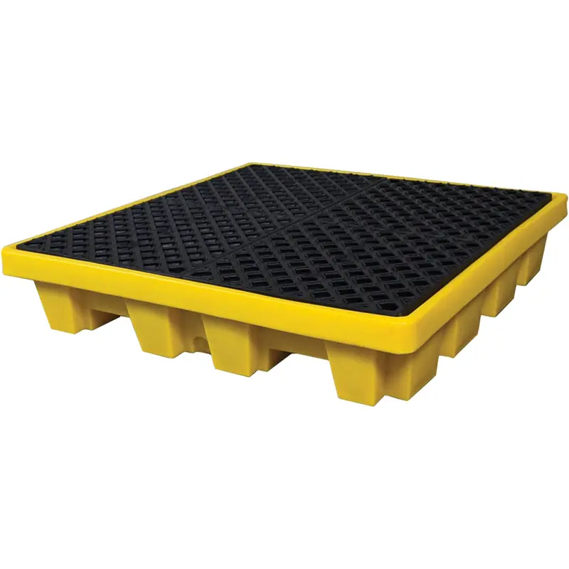 4-Drum Nestable Ultra-Spill Pallet®, 66 Us Gal. Spill Capacity, 51" X 51" X 10" 1