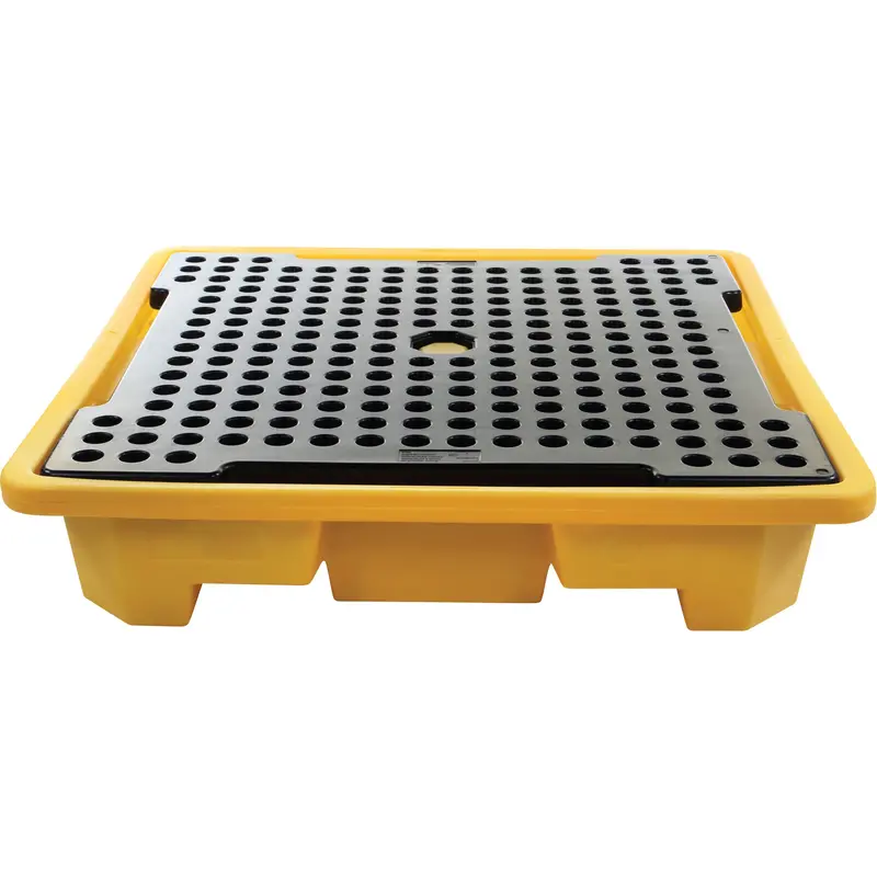 4-Drum Spill Pallet, 66 Us Gal. Spill Capacity, 57.5" X 57.5" X 12" 1