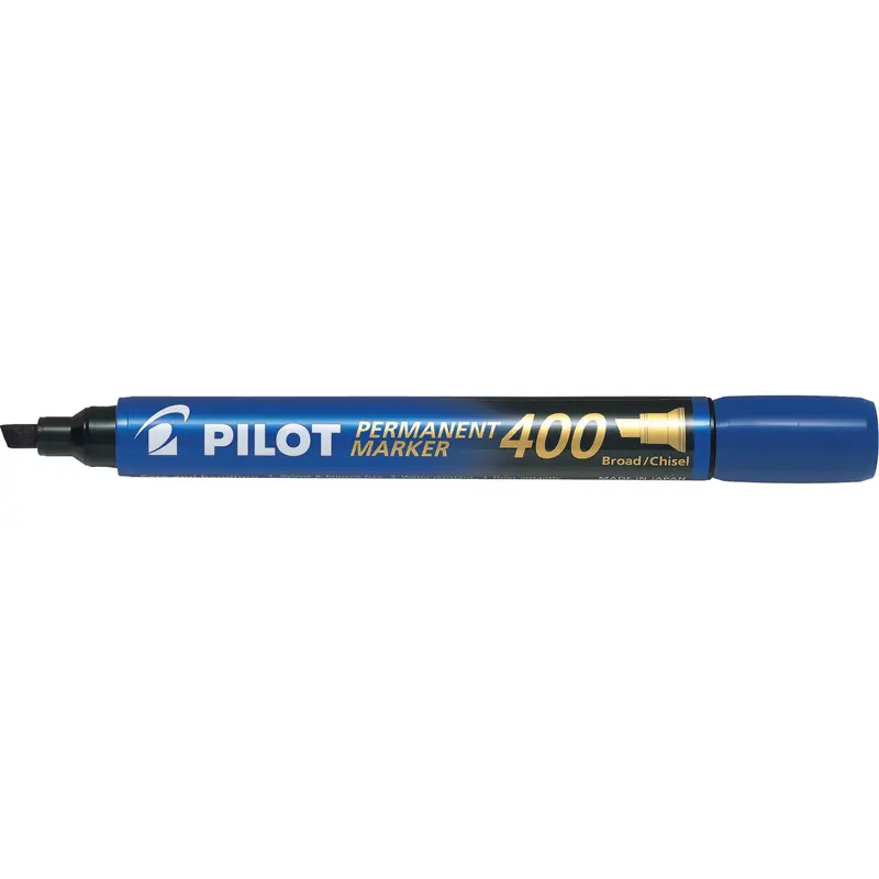 400 Permanent Marker, Chisel, Blue 1