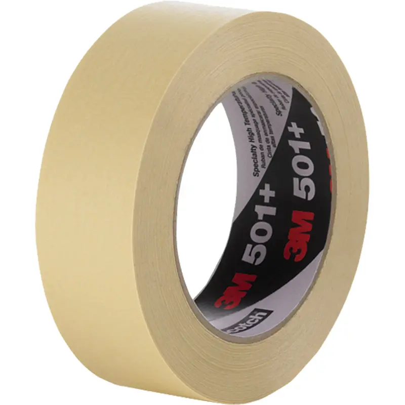 501+ High Temperature Masking Tape, 24 Mm (1") X 55 M (180'), Tan 1