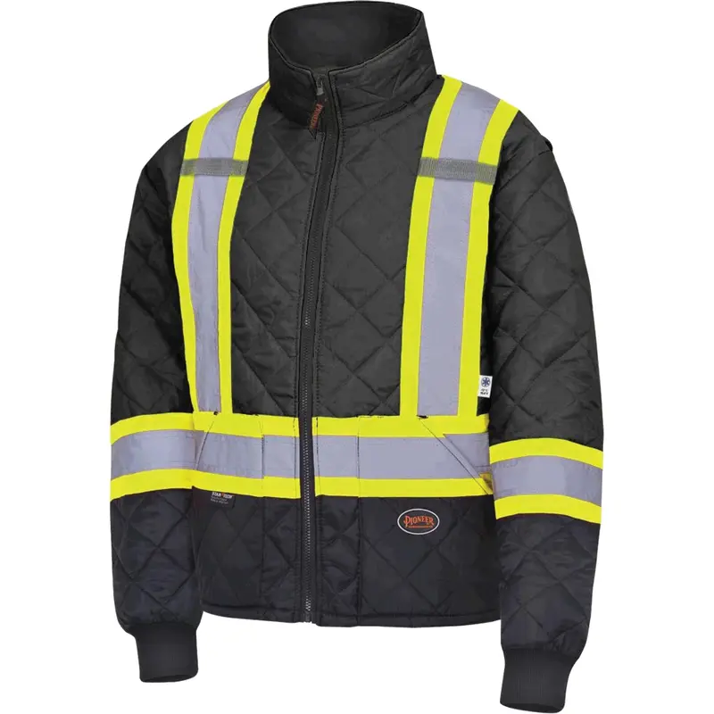 5017 Quilted Freezer Jacket, Polyester, Black, 4X-Large 1