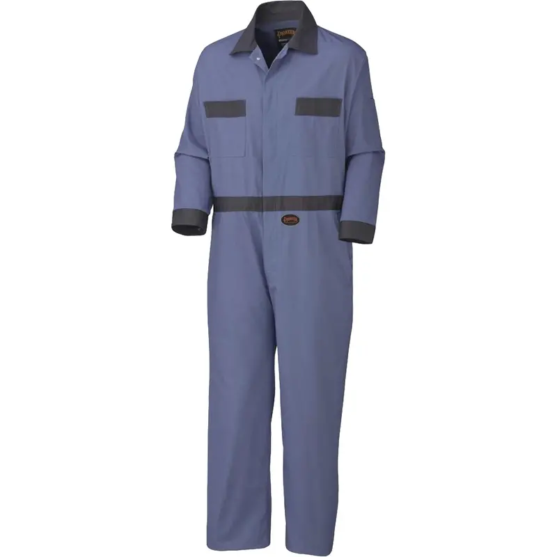 5133 Coveralls With Concealed Brass Buttons, Men's, Navy Blue, Size 44 1