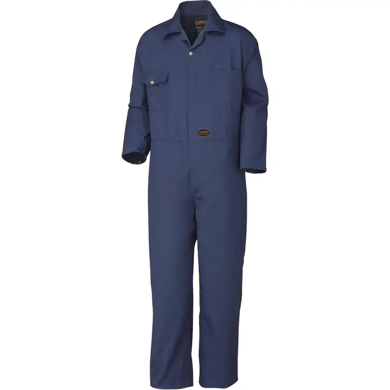 515 Coveralls With Brass Zipper, Men's, Navy Blue, Size 40 1