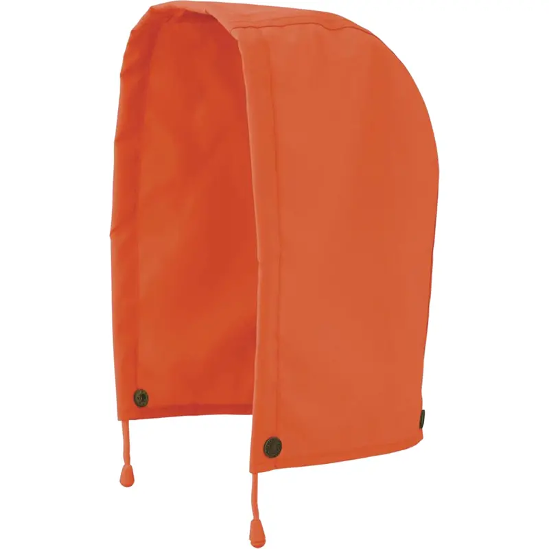5400H 300D Trilobal Ripstop Waterproof Rain Jacket Hood, High Visibility Orange, Polyester 1