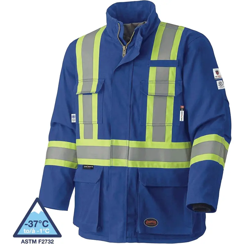 5523 Flame-Resistant Safety Parka, 2X-Large, Royal Blue, 58 Cal/Cm² 1