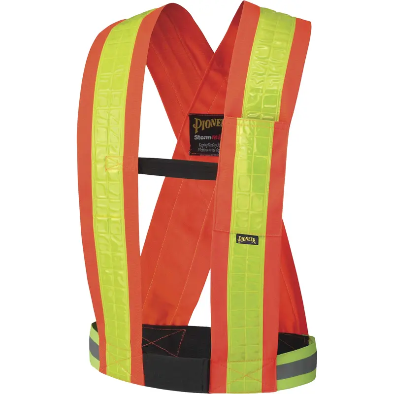 5593 Safety Sash, High Visibility Orange, Yellow Reflective Colour, One Size 1