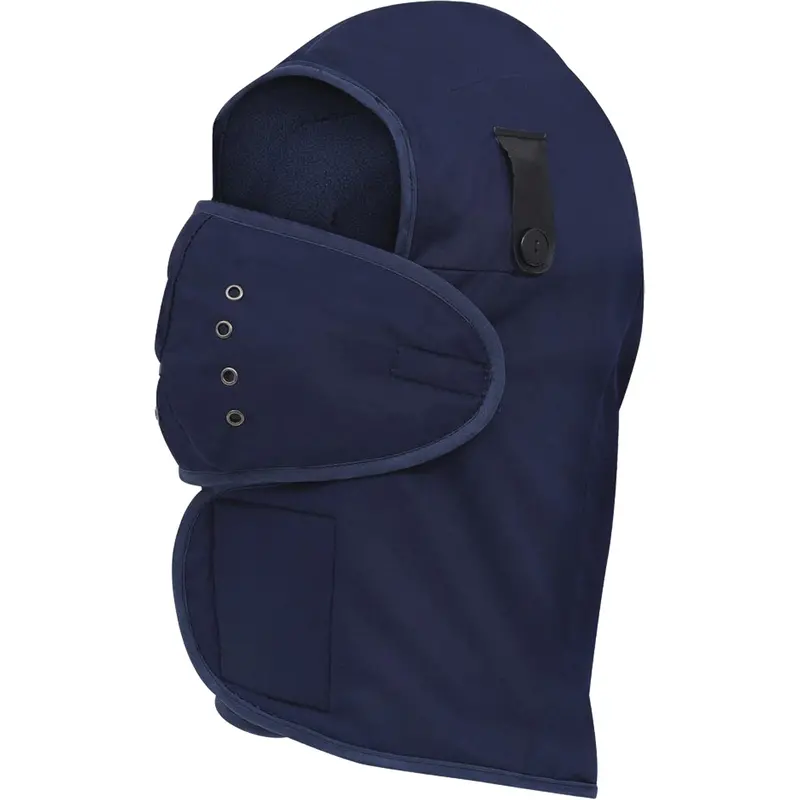 565N Long-Necked Hardhat Liner, Fleece Lining, One Size, Navy Blue 1