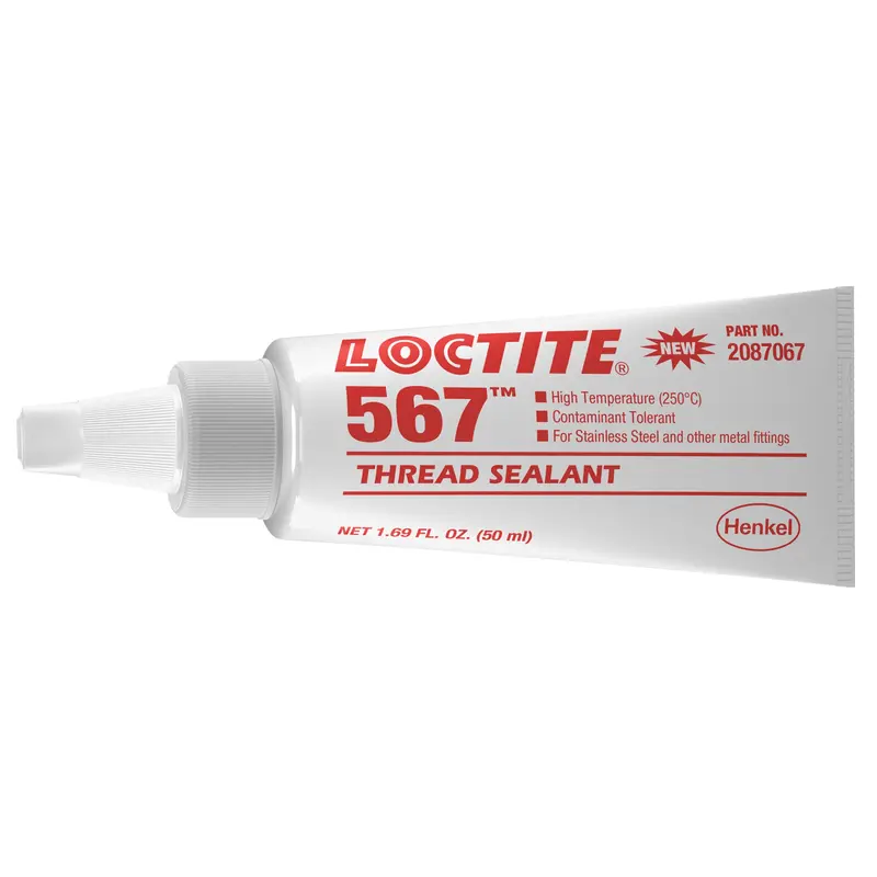 567 High Temperature Thread Sealant, Tube, 50 Ml, -53.88° C - 204° C/-65° F - 400° F 1