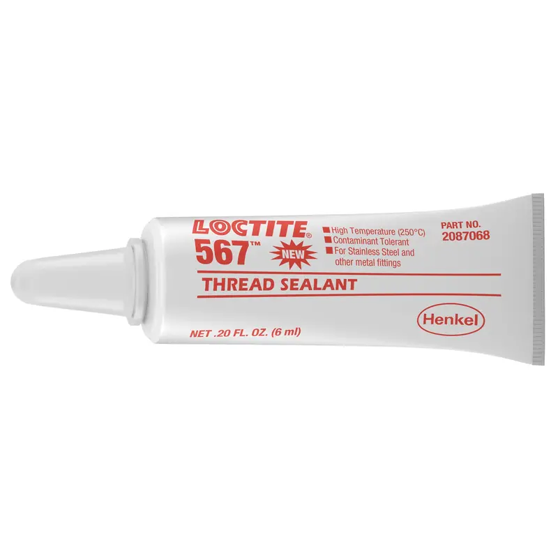 567 High Temperature Thread Sealant, Tube, 6 Ml, -53.88° C - 204° C/-65° F - 400° F 1