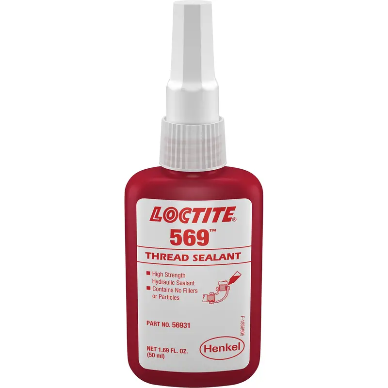 569 Hydraulic Thread Sealant, Bottle, 50 Ml, -54° C - 149° C/-65° F - 300° F 1