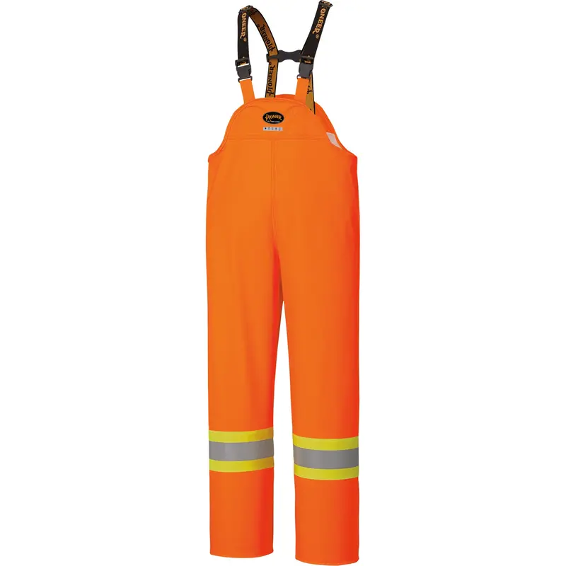 5893 High Visibility Flame Resistant Waterproof Bib Pants, X-Large, High Visibility Orange 1