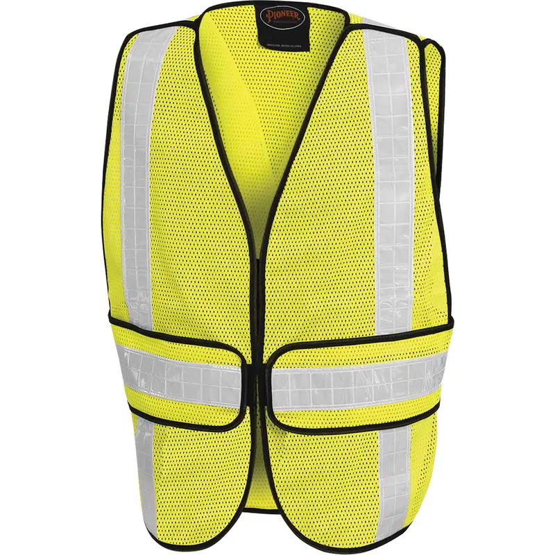 592B All-Purpose Mesh Vest, High Visibility Lime-Yellow, Polyester 1