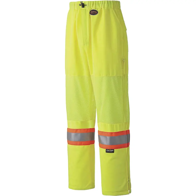 5999P Traffic Safety Pants, Polyester, Small, High Visibility Lime-Yellow 1
