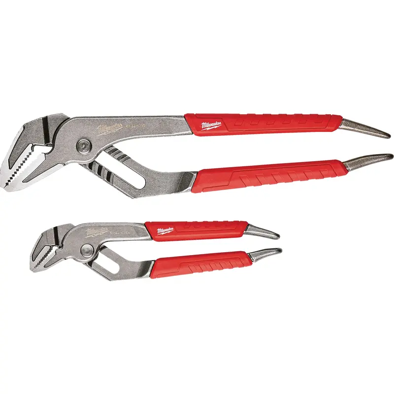 6" & 10" Comfort Grip Straight Jaw Pliers Set, 2 Pieces 1