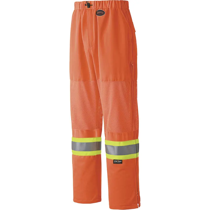 6001P Traffic Safety Pants, Polyester, X-Large, High Visibility Orange 1