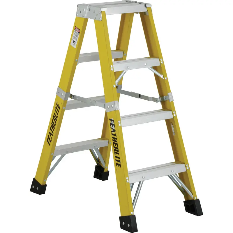 6600 Series Industrial Heavy-Duty 2-Way Stepladders, Fibreglass, 300 Lbs. Capacity, 4' 1
