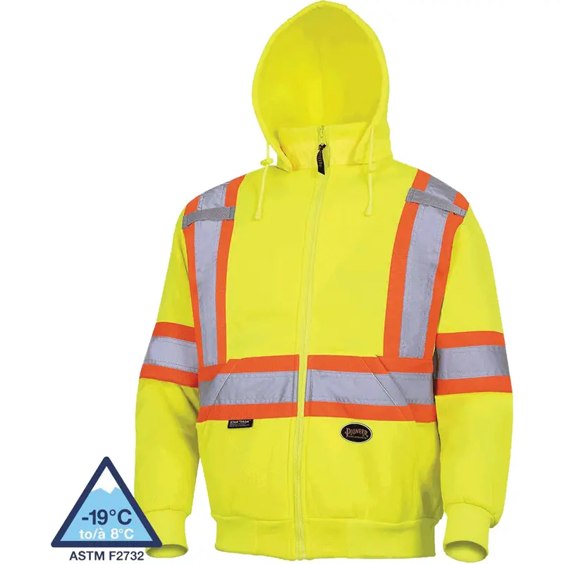 6925 Hoodie, 2X-Large, High Visibility Yellow 1
