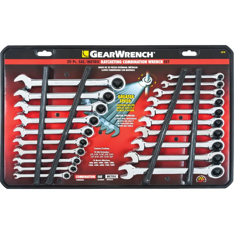 72-Tooth Combination Wrench Set 1
